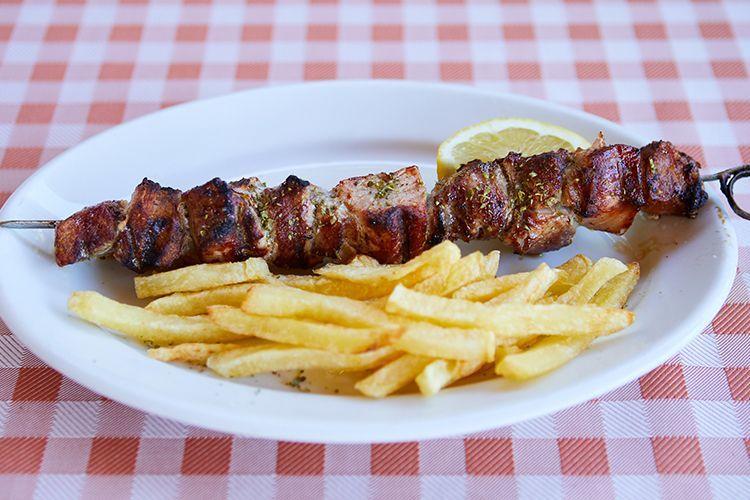 Σουβλάκι χοιρινό Καραβέλα